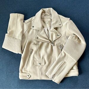 Blank NYC Cream Moto Jacket